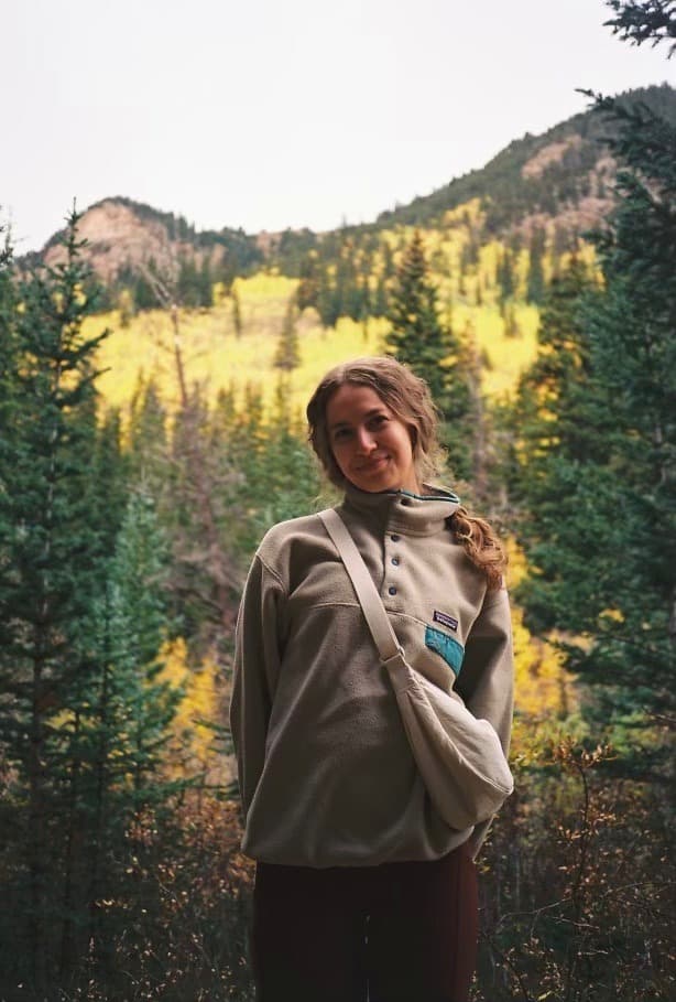 Samantha Welch, founder of Desert to Summit Speech Therapy, in the Colorado mountains